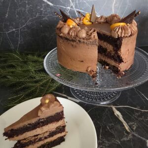 Mehevä suklaa-passionkakku  8 hlö vl,g